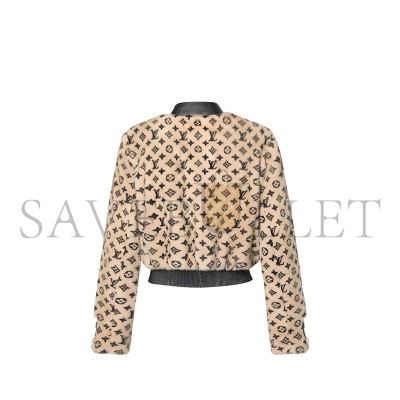 LOUIS VUITTON MONOGRAM MINK BOMBER JACKET 1AGBKG